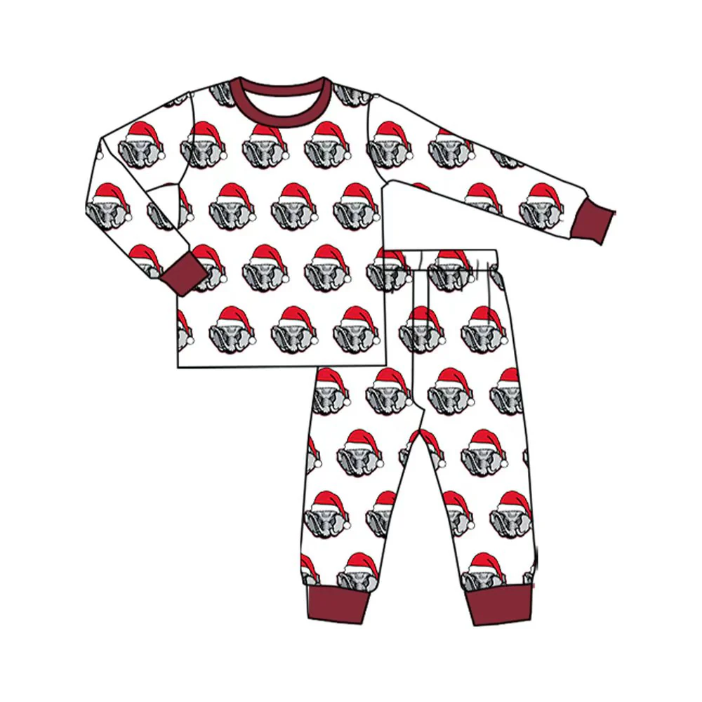 Custom Baby Kids Alabama Team Christmas Top Pants Lounge Wear Pajamas Sets D 8.13