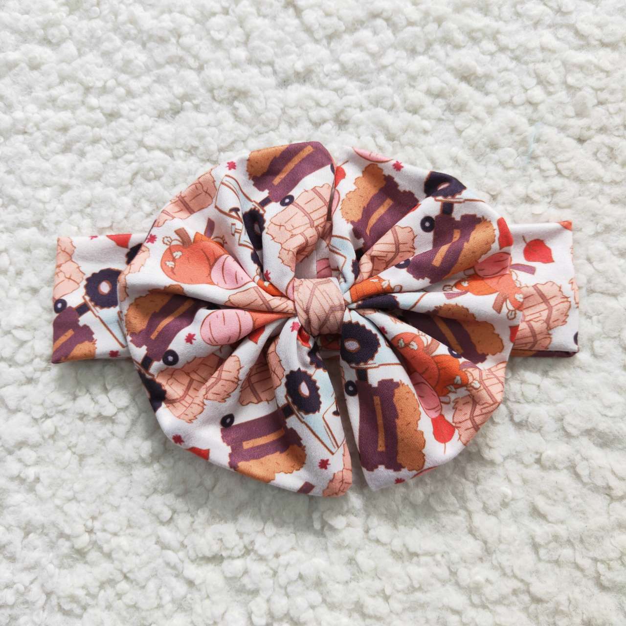 GBO0182 it's fall y'all Pumpkin White Short Sleeve Brief Set+BOW