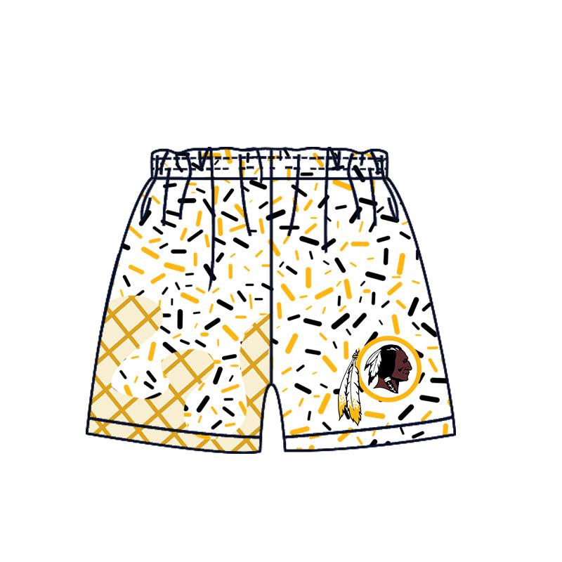 Custom Baby Boys Team REDSKINS Sports Shorts D 6.28
