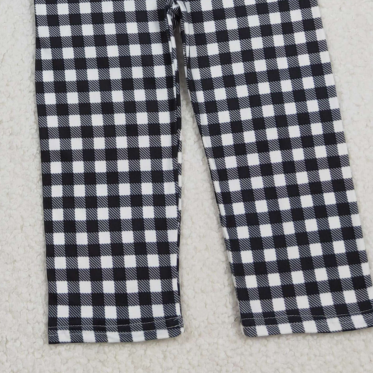 Baby Boys Embroidered 'I Love Footballs' Checked Pants Set Cute Team Sports Theme Clothing for Little Ones