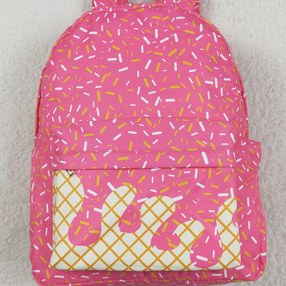 BA0300 Baby Girls Pink Drips Sprinkles Backpack Bags D 5.24