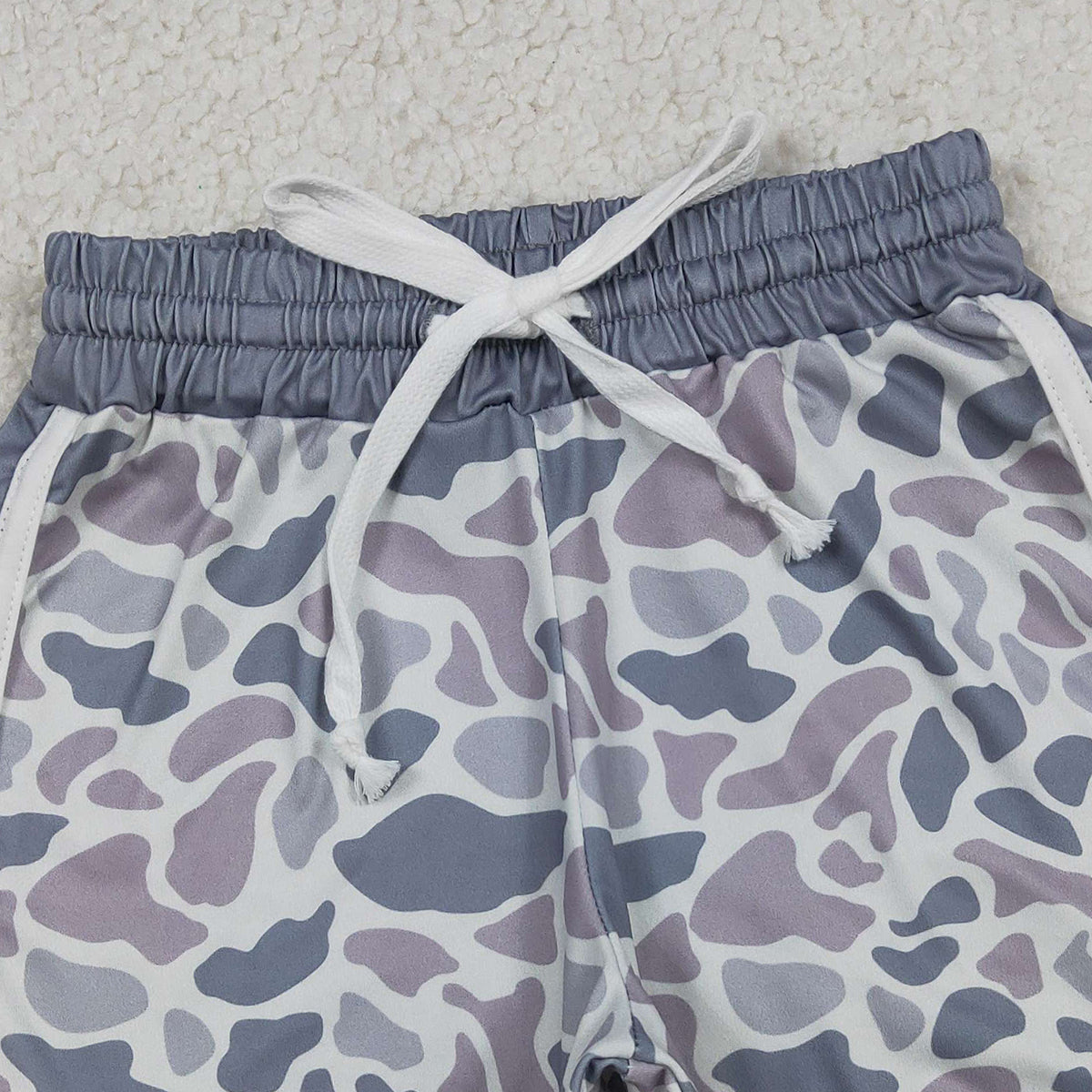 Baby Girls Southern Southern Light Grey Camo Shorts Bottom Infant Clothing Outfit for Girls