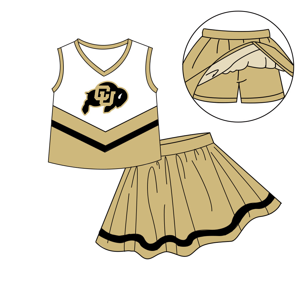 Custom baby girls Cheerleading dress set MOQ3 D 7.10