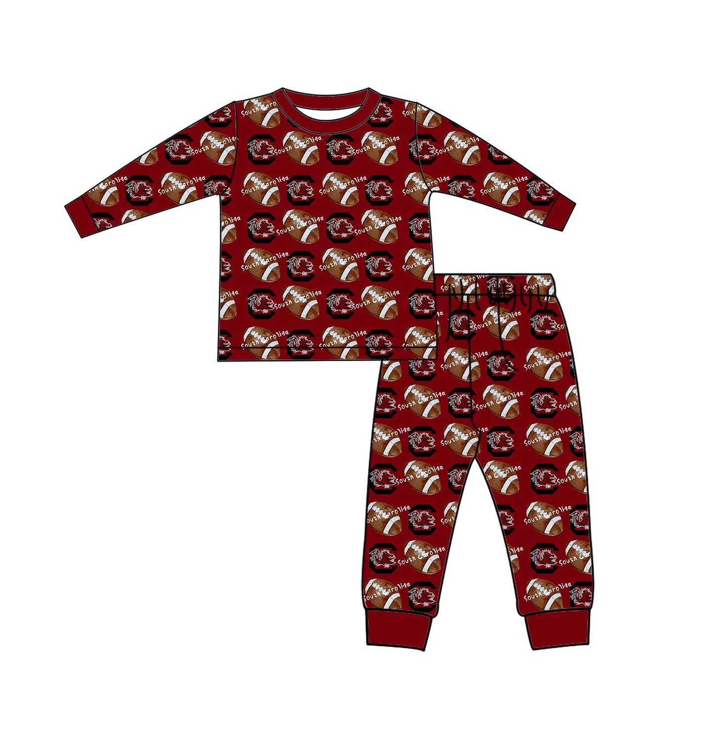 Custom baby boys SOUTH CAROLINA set MOQ5 D 827