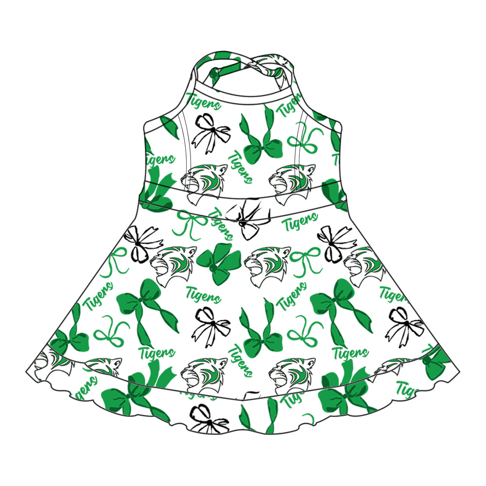 Custom Baby Girls Latexo Tigers team dress D 8.2