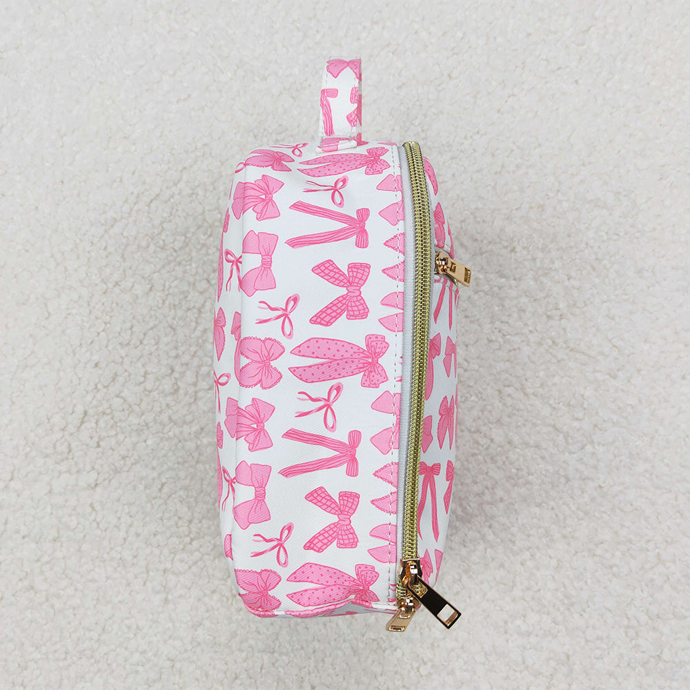 BA0284 Baby Girls Pink Bows Lunch Dinner Picnic Box Bags D 3.24