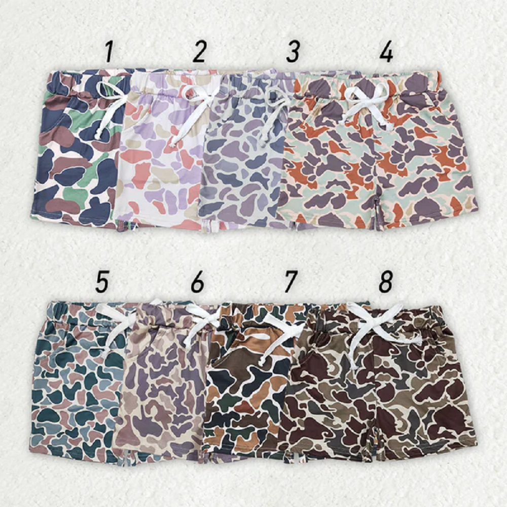 8 Colors Sibling Baby Boys Camouflage Summer Bottom Shorts D 821