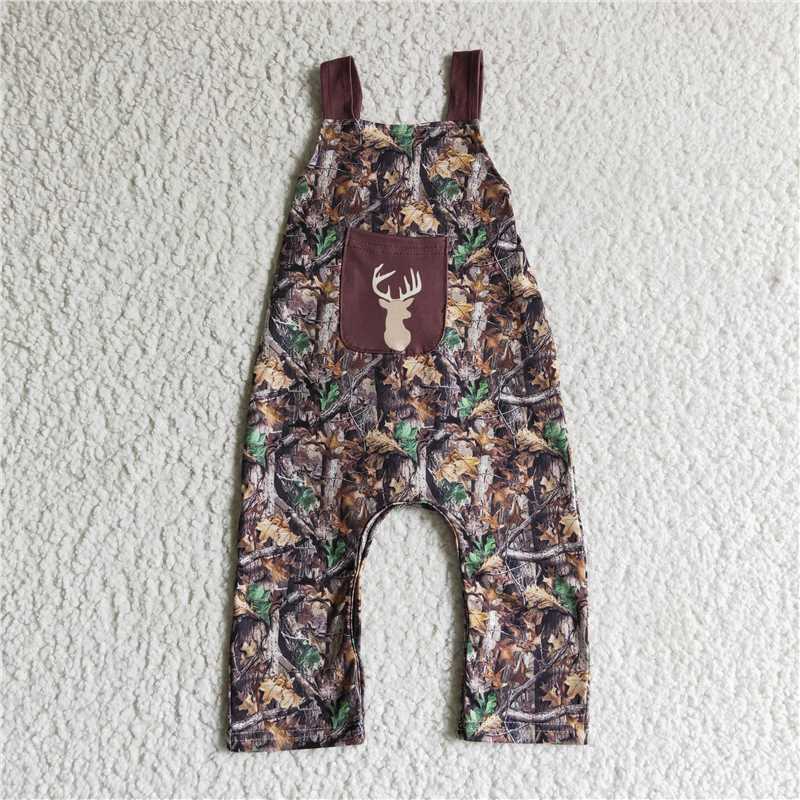 Match Girls Boys Real Tree Camo Deer Print Rompers Jumpsuits