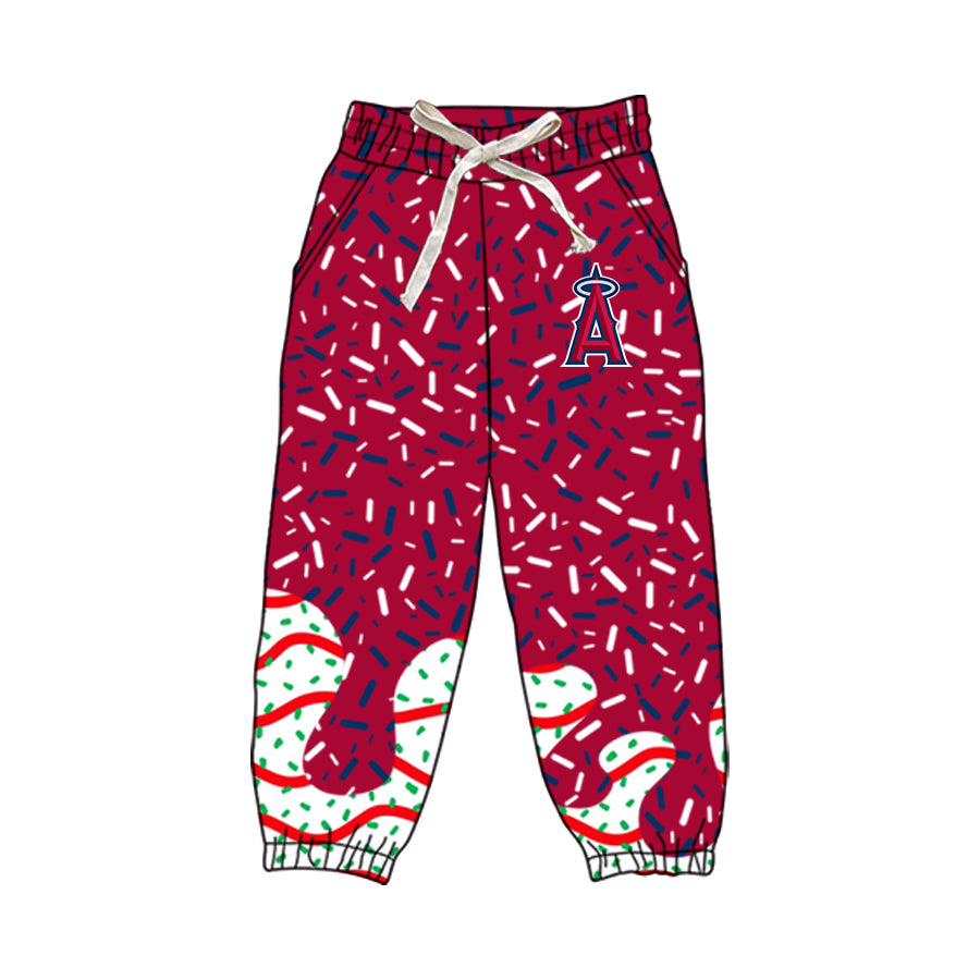 Custom los angeles angels boys team pants D 8.8