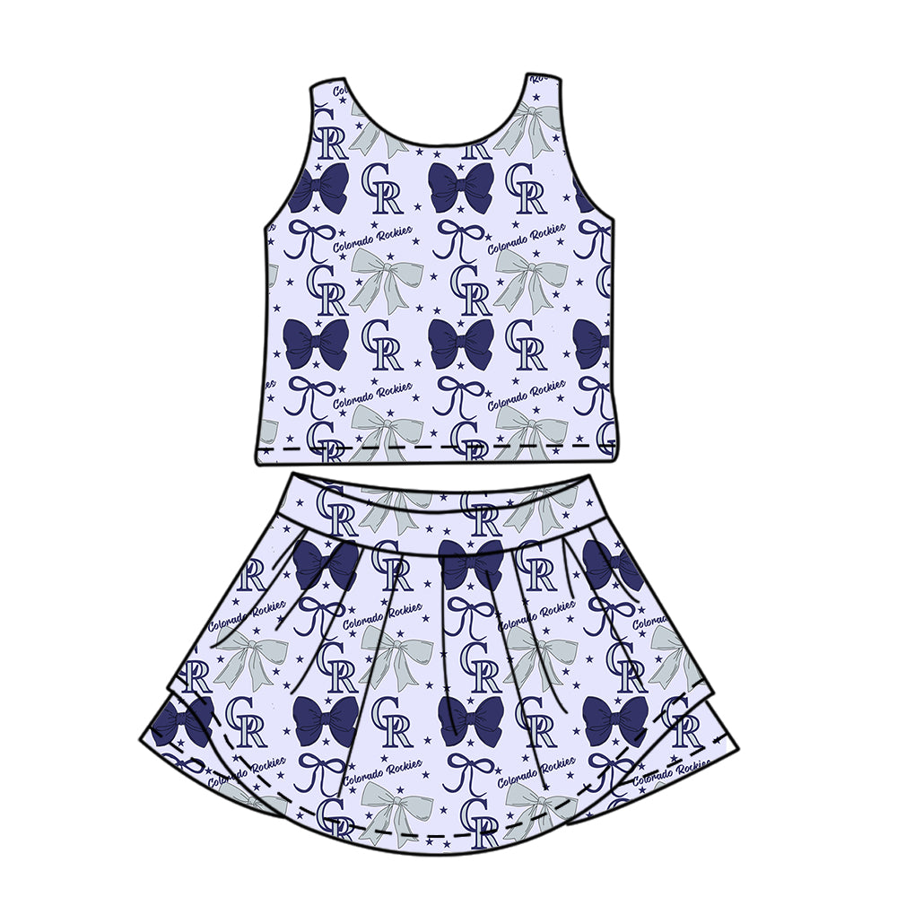 Custom Baby Girls Colorado Rockies dress set D 6.20