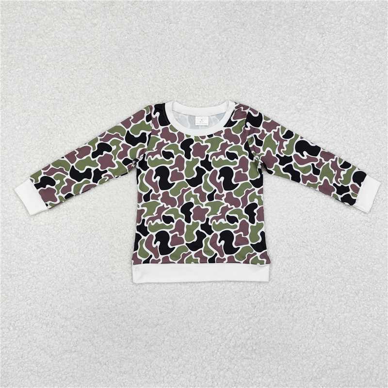 Sibling Baby Boys Hunting Camo Long Sleeve Tee Shirts Tops D 828