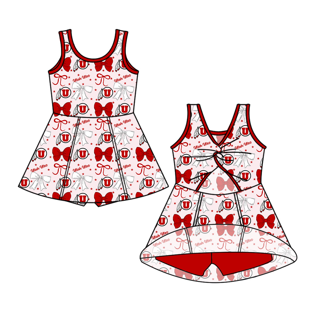 Custom baby girl Utah Utes team dress D 6.26