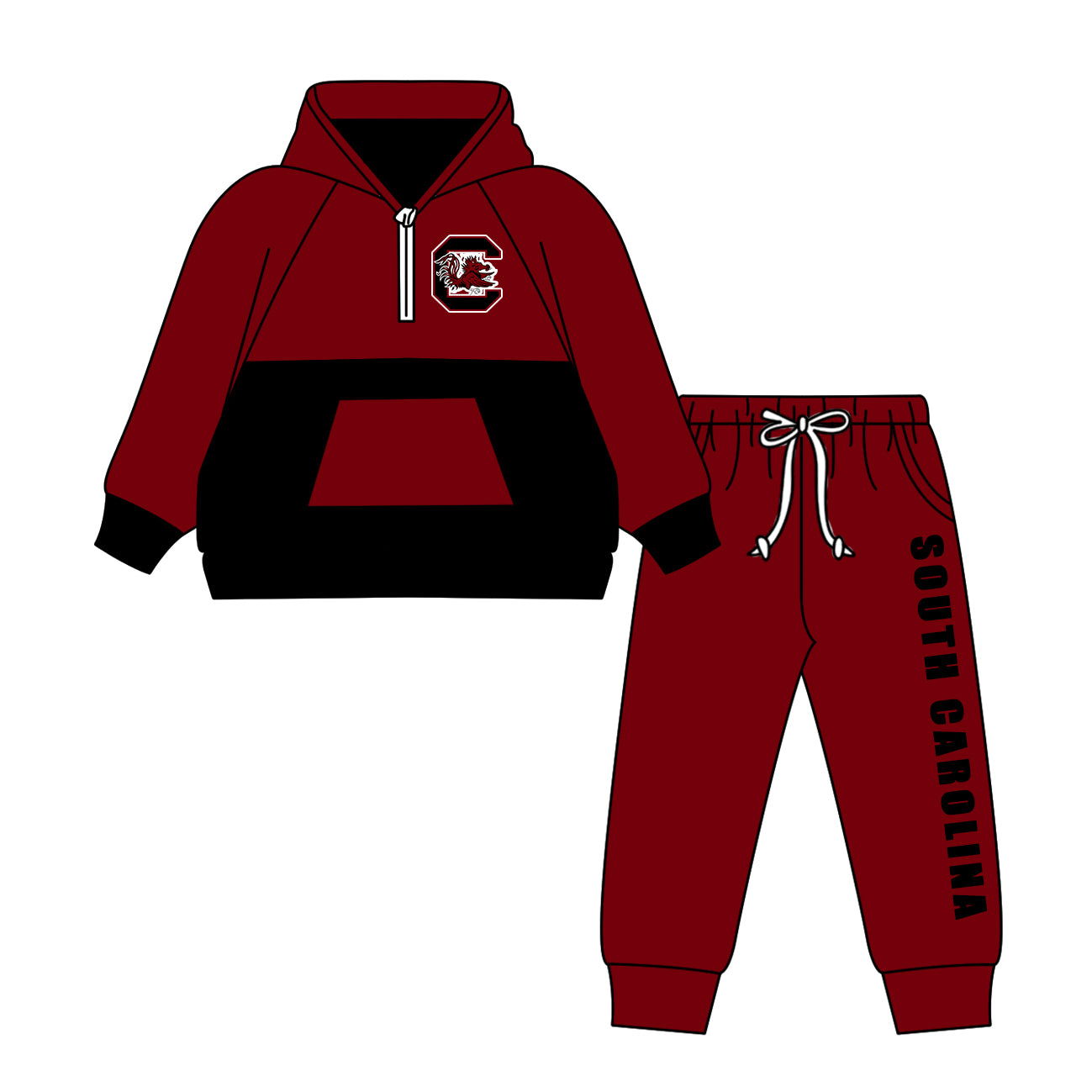 Custom baby boys SOUTH CAROLINA set MOQ5 D 827