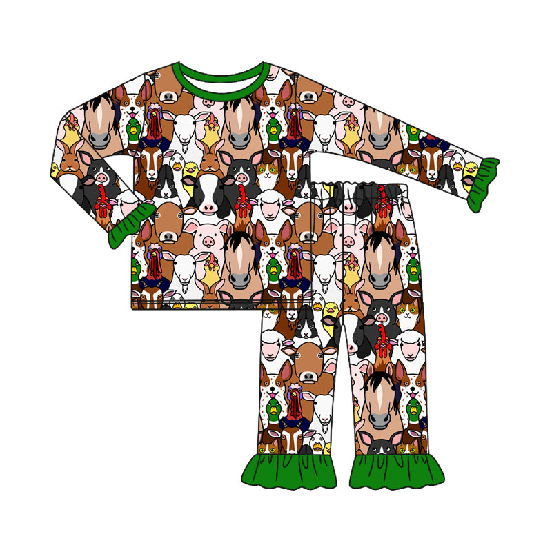 Custom animals baby girls set MOQ3 2024 8.22