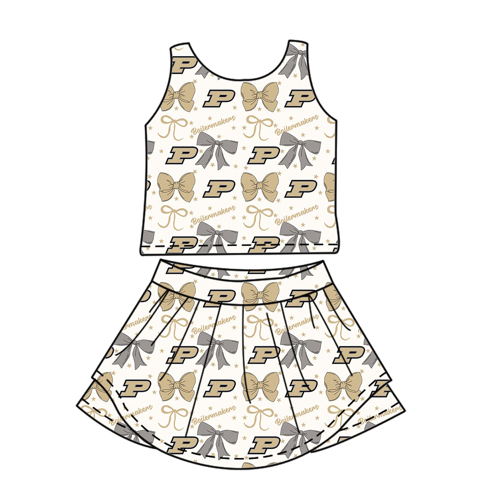 Custom baby girl Purdue Boilermakers team dress D 6.28
