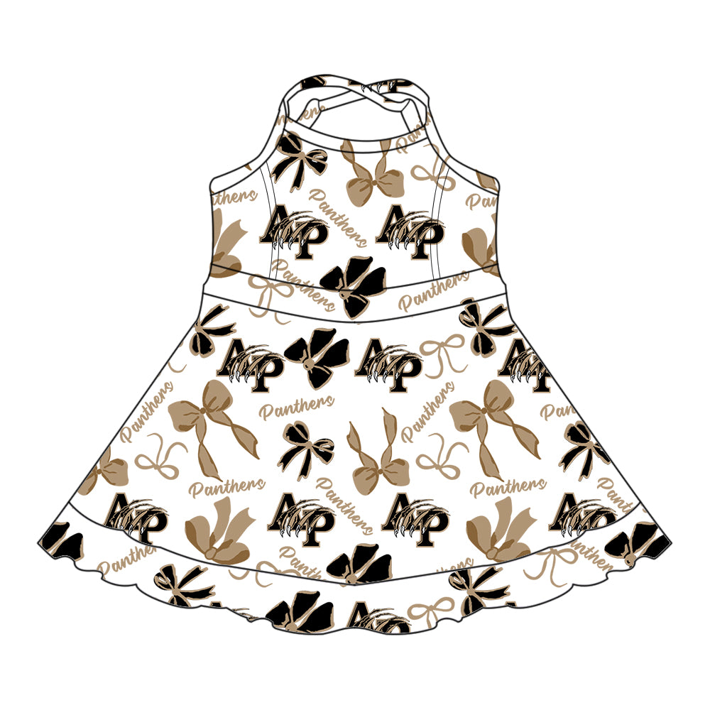 Custom Baby Girls Panthers team dress D 6.12