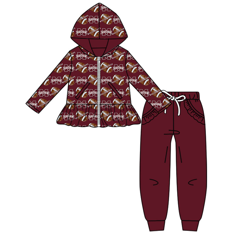 Custom baby girls MISSISSIPPI Aztecs set MOQ5 D 827