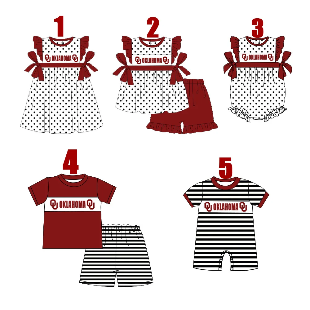 Custom Match ball team baby girls boys clothes MOQ3