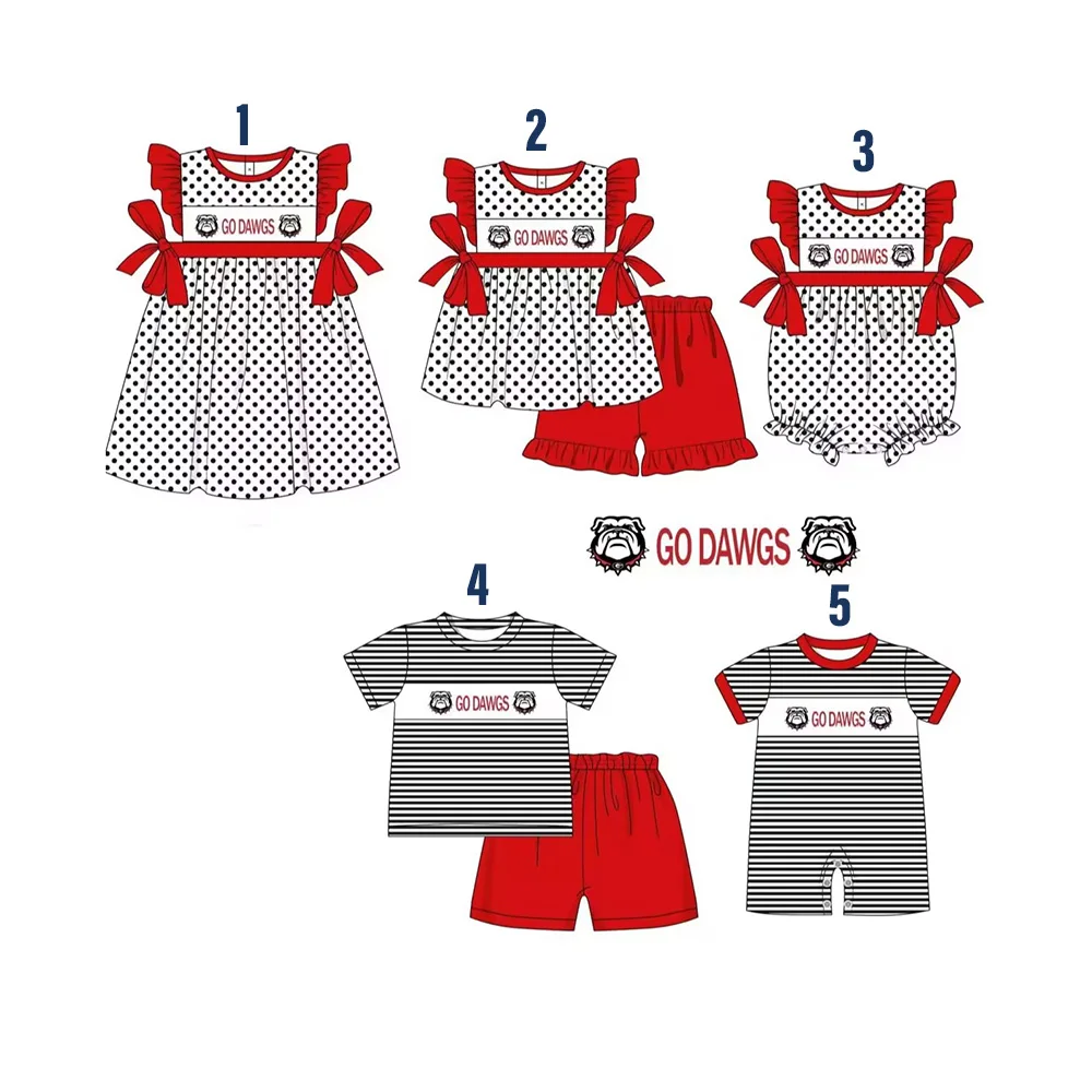 Custom Match ball team baby girls boys clothes MOQ3