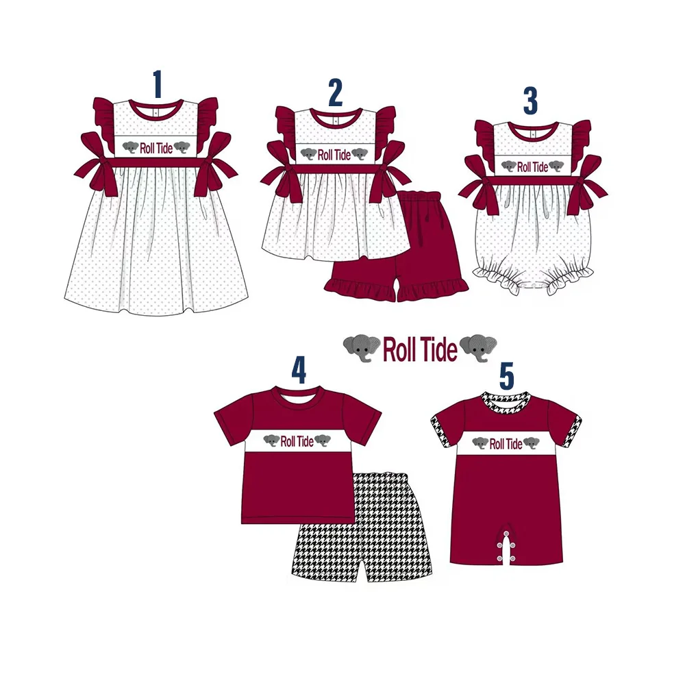 Custom Match ball team baby girls boys clothes MOQ3