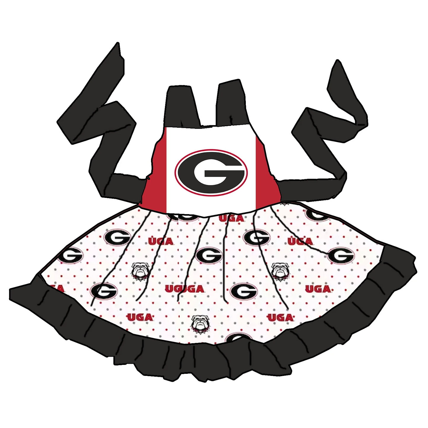 Custom ball team baby girls short sleeve dress MOQ3