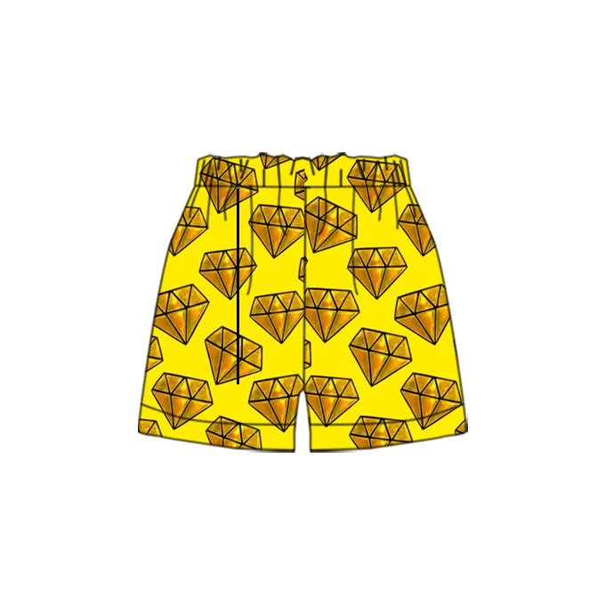 Custom Baby Boys Golden Diamond Sports Shorts D 4.17