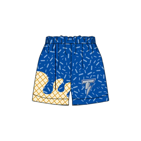 Custom Baby Boys Team Blue T Sports Shorts D 4.17
