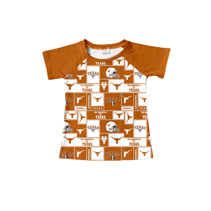 Custom short sleeves bull skull boys team shirt D 4.26