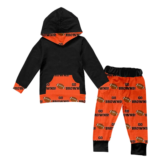 Custom Go football hoodie pants kids boy team clothes D 4.28