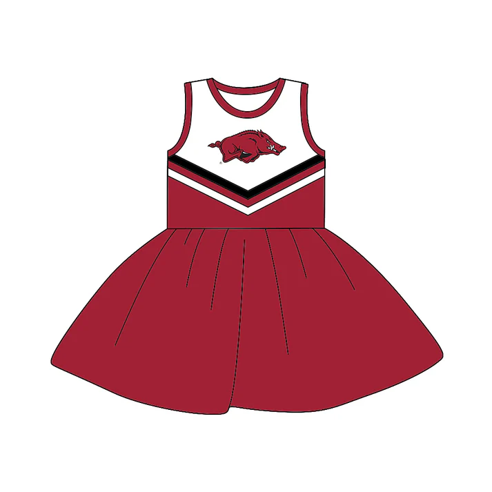 Custom Baby Girls Team Sleeveless 1 A-Line Dresses D 5.13