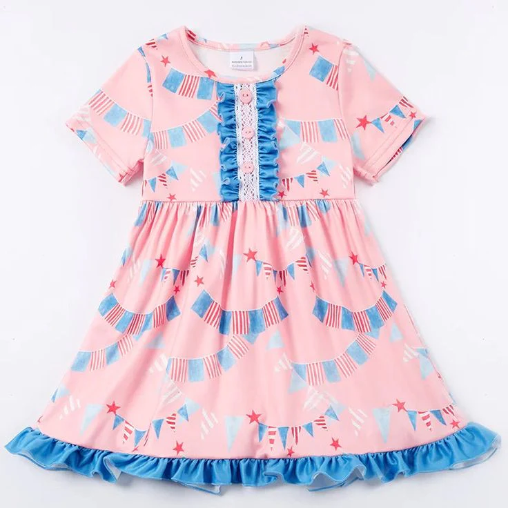 Custom Baby Girls July 4th Dress D 5.17