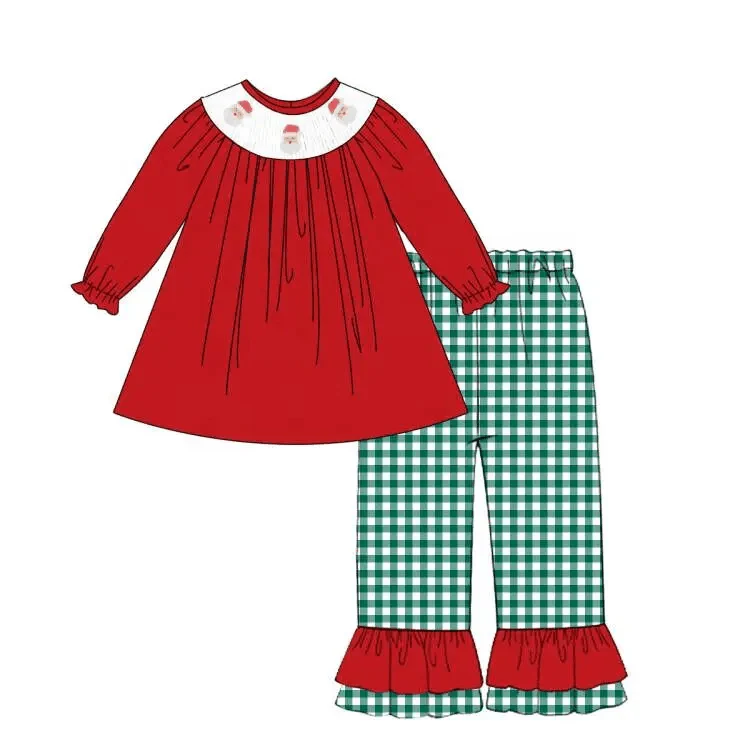 Custom Kids Girls Christmas Santas Outfit D 5.19