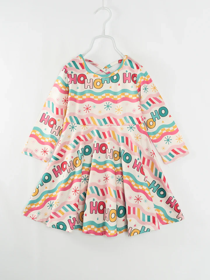 Custom Baby Girls Christmas Hoho Dress D 5.19