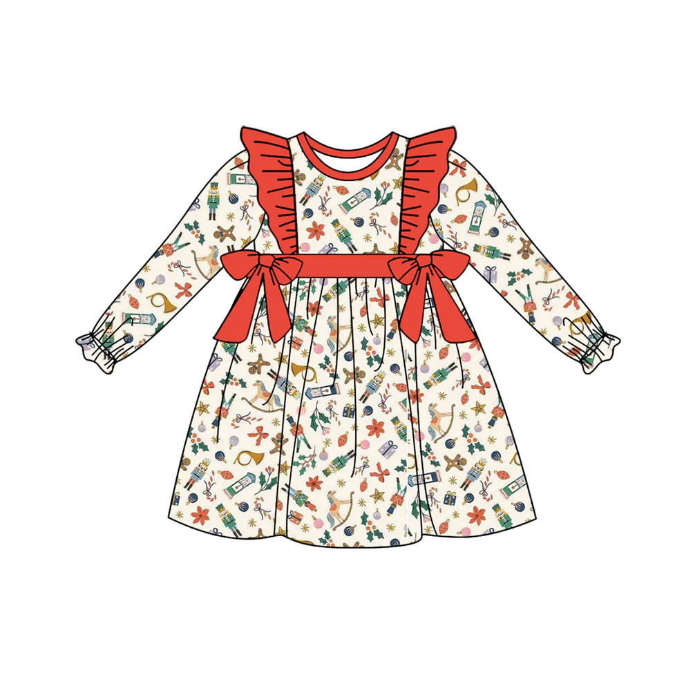 Custom Baby Girls Christmas Party Dress D 5.19
