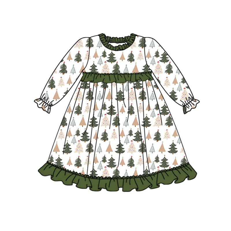 Custom Baby GIrls Christmas Tree Dress D 5.19