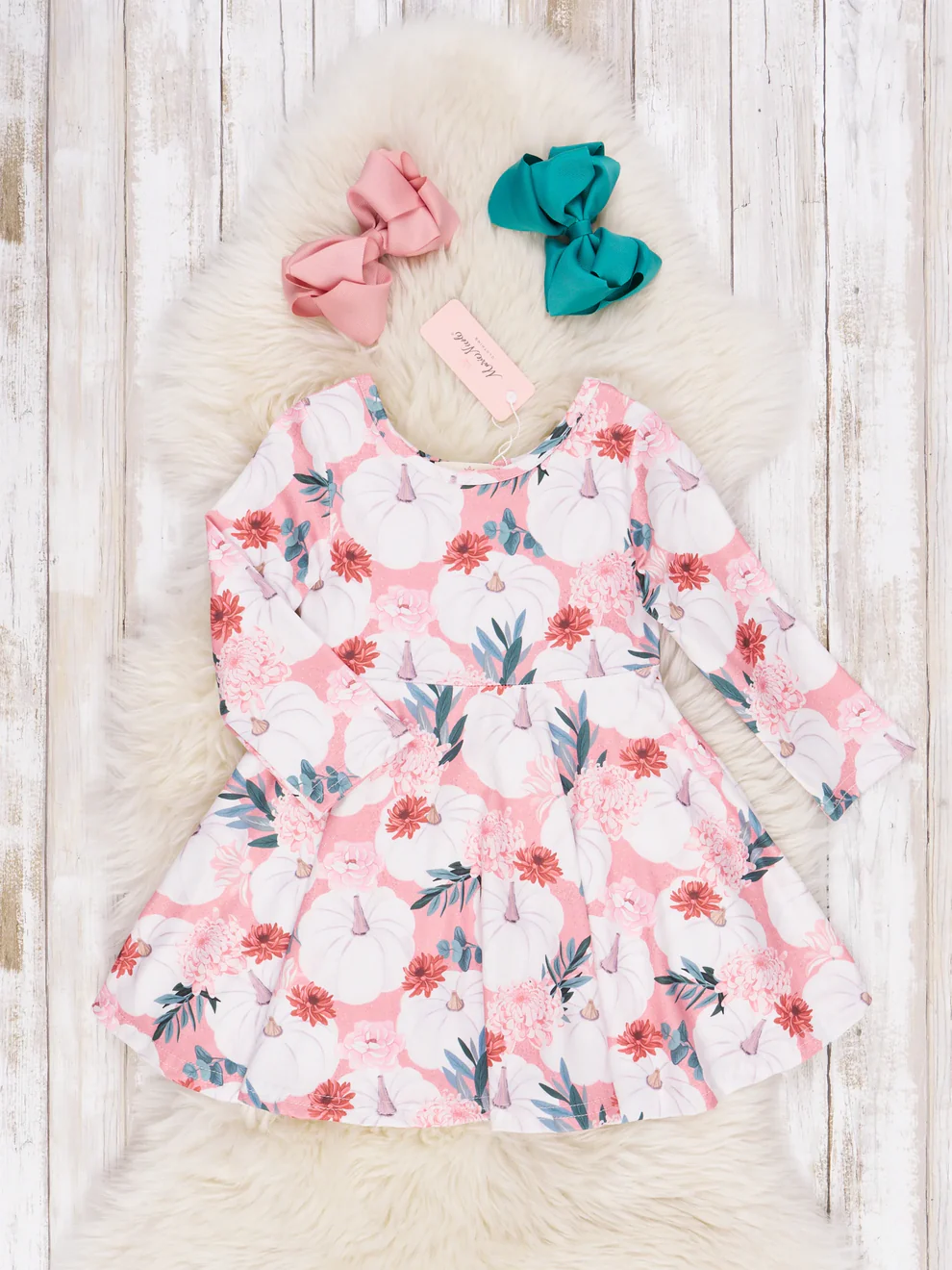 Custom Baby Girls Pumpkin Dress D 5.1