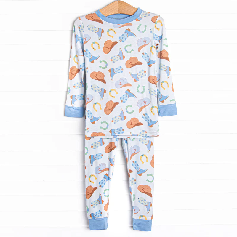 Custom Baby Boys Western Pajama Set D 5.20