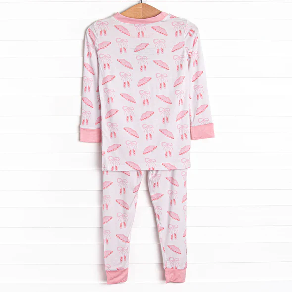 Custom Baby Girls Ballet Pink Pajama Set D 5.20