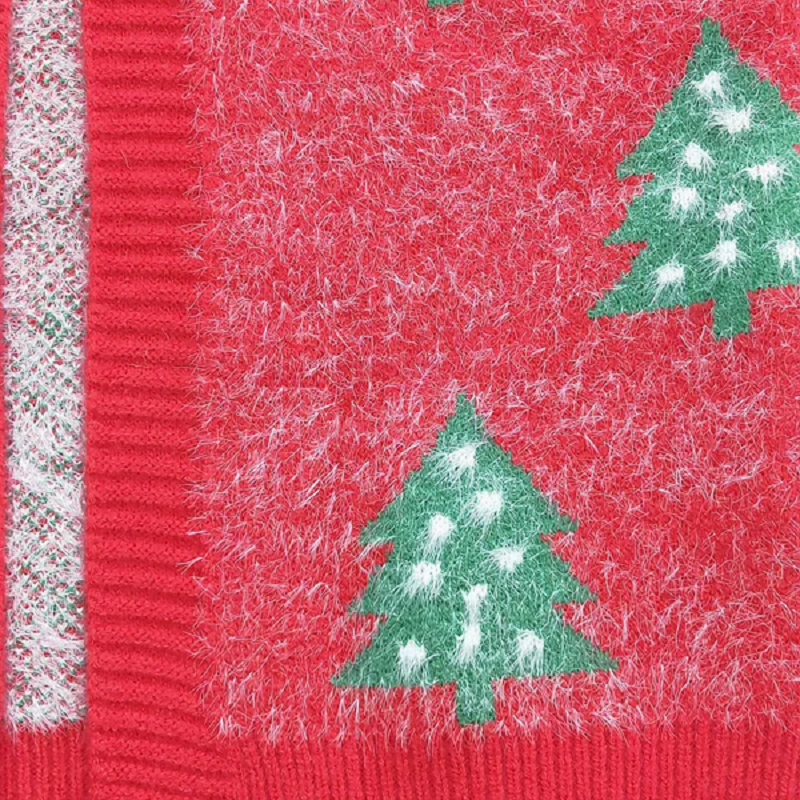GT1114 Baby Girls Red Christmas Tree Long Sleeve Sweaters D 7.12