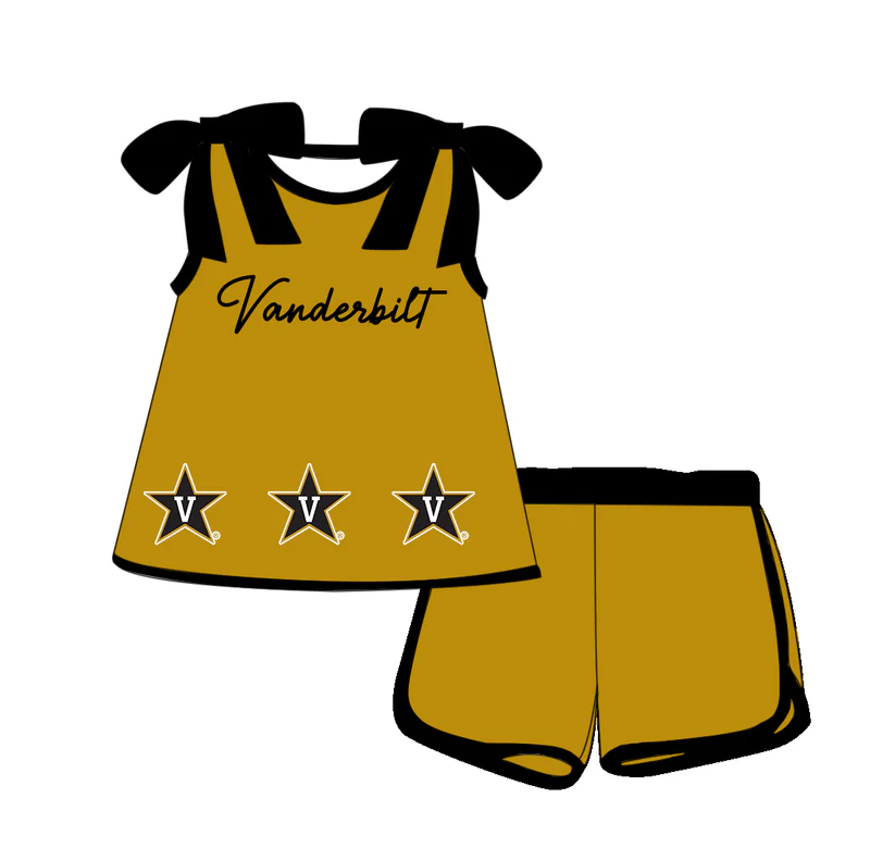 Custom moq 5 each style eta 6-8weeks baby girl clothes team suspender shorts sets D 1018