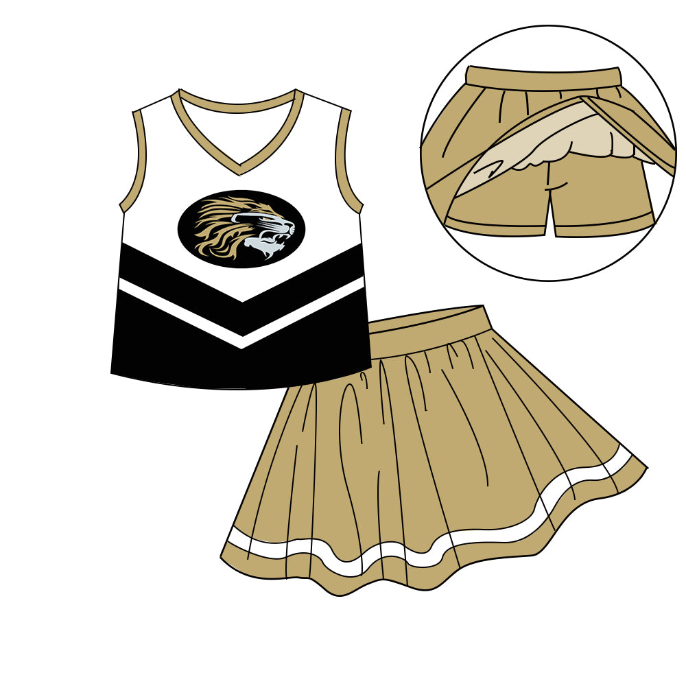 Custom baby girls Cheerleading dress set MOQ3 D 7.10
