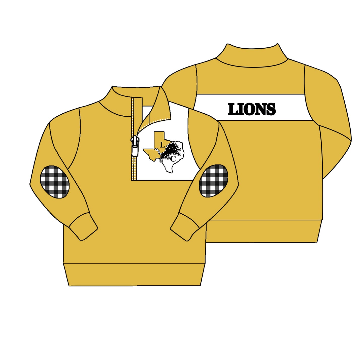 Custom Baby Boys Lions Team Long Top D 7.24