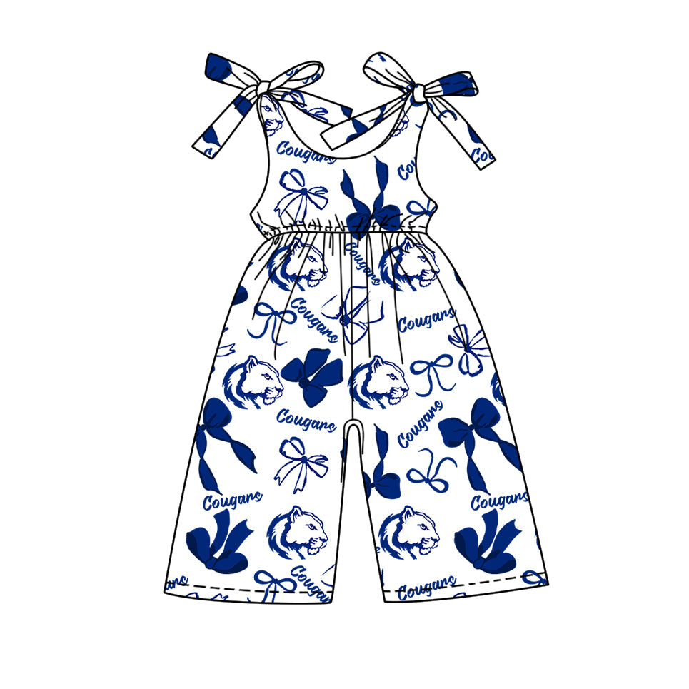 Custom baby girls Cougars team jumpsuit MOQ3 D 7.25