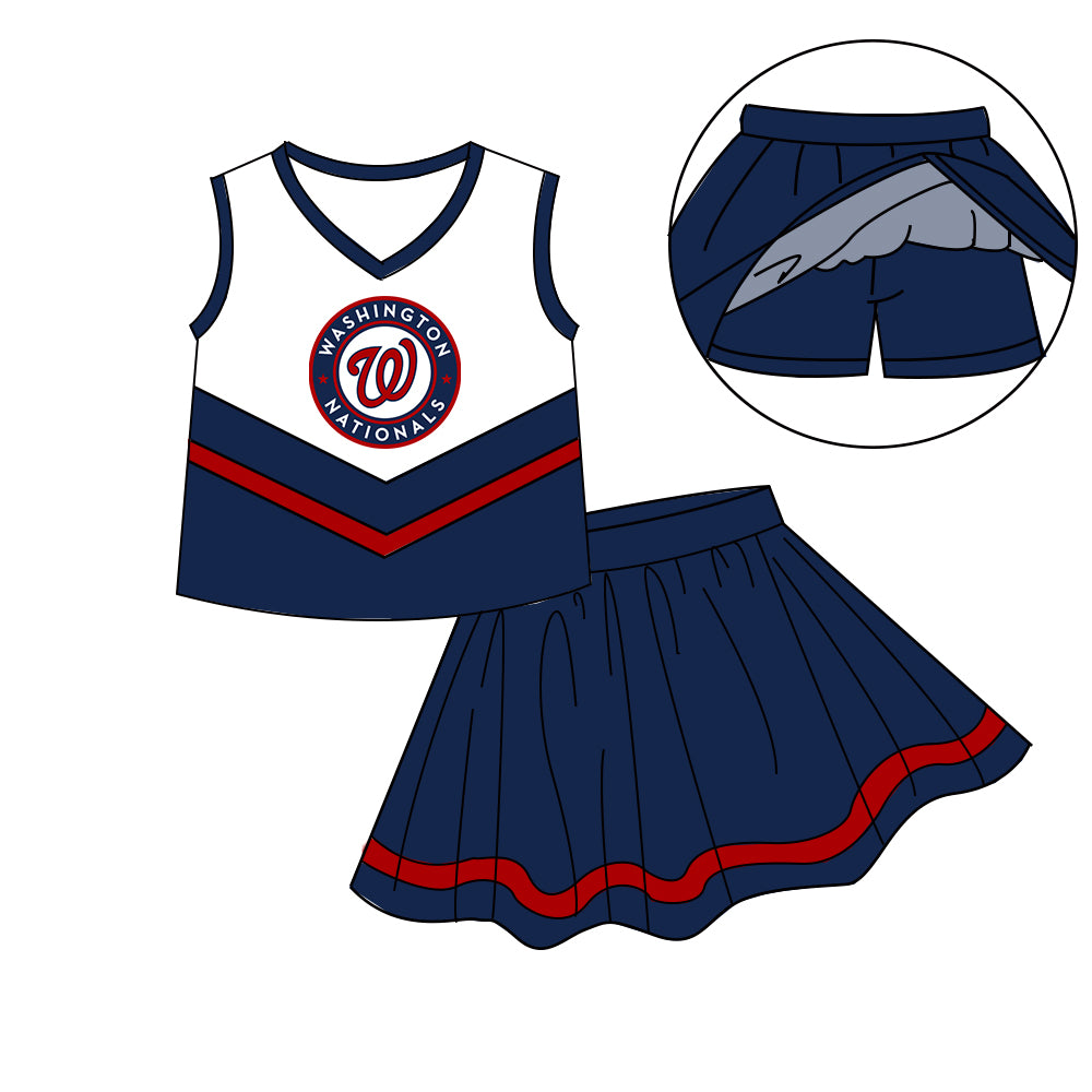 Custom baby girls Cheerleading dress set MOQ3 D 7.9