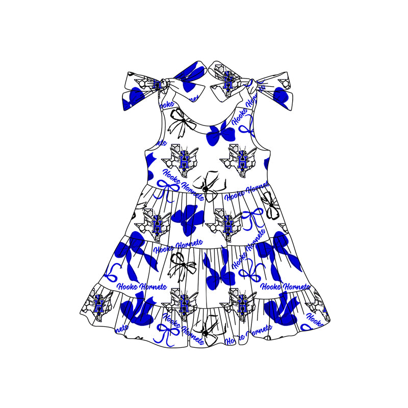 Custom Hooks Hornets baby girl dress MOQ3 D 7.30