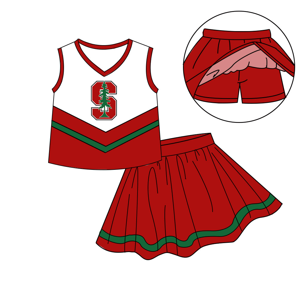 Custom baby girls Cheerleading dress set MOQ3 D 7.10