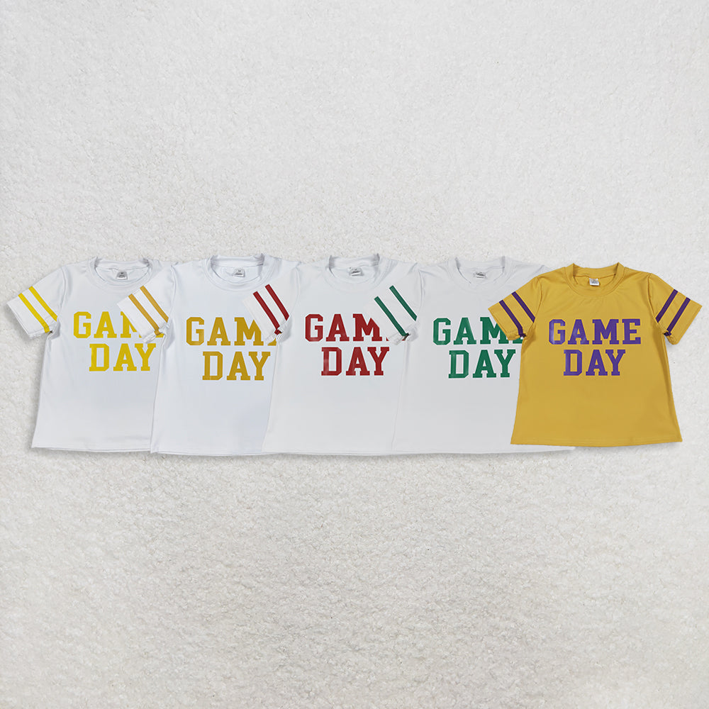 Sibling Baby Girls Game Day Yoga Active Team Tee Shirts Tops D 901