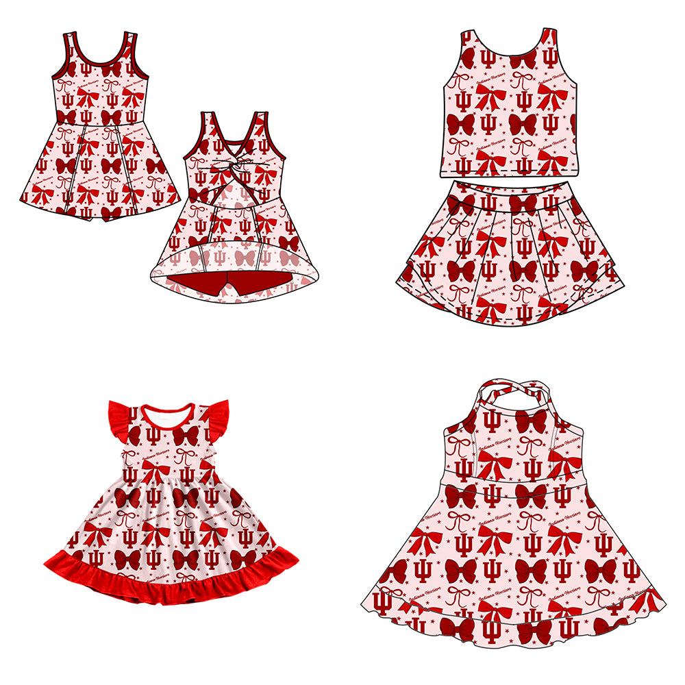 Custom baby girl Indiana Hoosiers team dress D 6.27