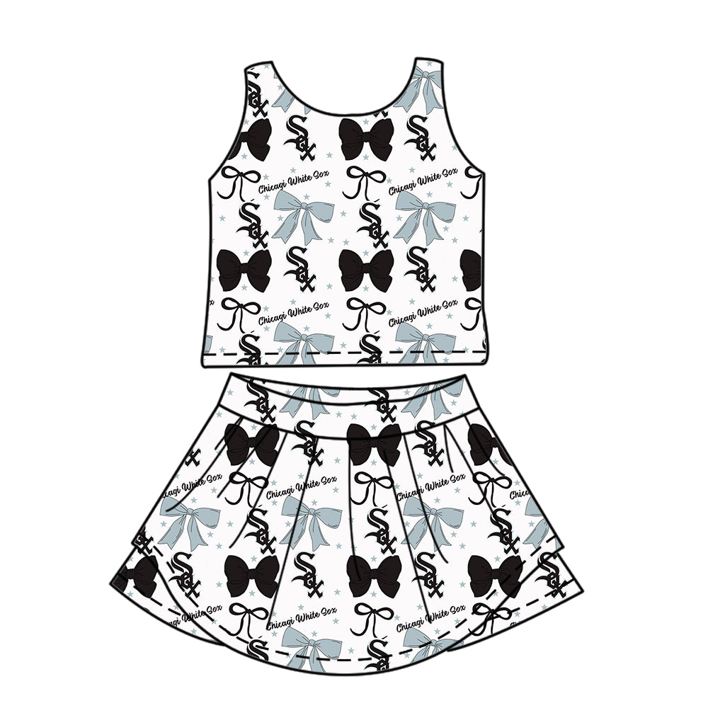 Custom Baby Girls Chicagi White Sox team dress set D 6.20