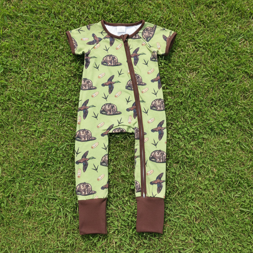 short sleeve hunting mallard zip sleeper